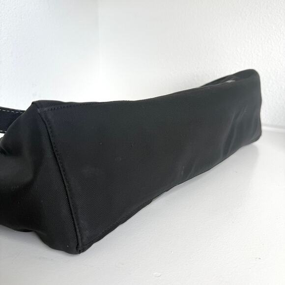 KATE SPADE Large Shoulder Tote Black Nylon Leather Trim Modern Chic Minimalist - Picture 7 of 9